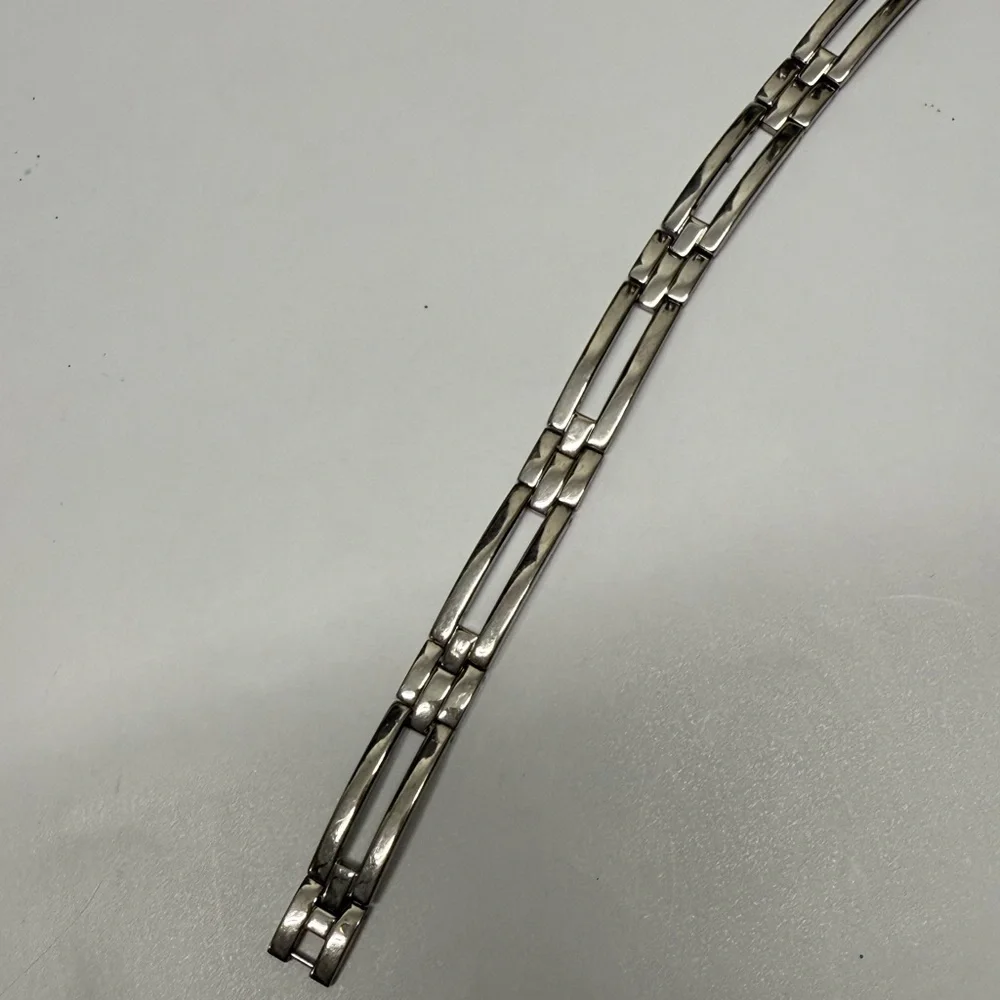 New Men’s Stainless steel Bracelet. 8 3/4” . From Macy’s